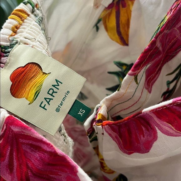 Farm Rio toucans garden halter neck floral jumpsuit size xs NWOT - Picture 8 of 8